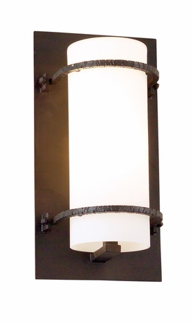 BF9353NB Troy Lighting Berkshire 1 Light Wall Sconce Fluo in Forged Bronze Finish