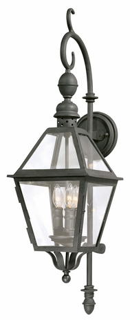 BF9621NB Troy Lighting Townsend 1 Light Wall Lantern Fluo in Natural Bronze Finish