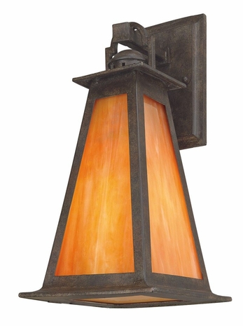 BF9882SBZ Troy Lighting Lucerne 1 Light Wall Lantern Fluor in Statuary Bronze Finish