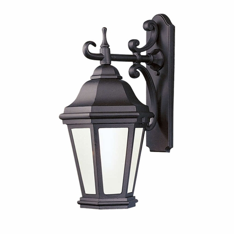 BFCD6890MB Troy Cast Aluminum Exterior Verona 1Lt Wall Lantern Fluorescent Small with Matte Black Finish