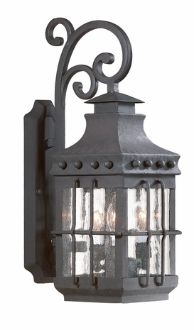 BFCD8971NB Troy Lighting Dover 1 Light Wall Lantern Fluores in Natural Bronze Finish