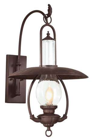 BFCD9011OBZ Troy Lighting La Grange 1 Light Wall Lantern Flu in Old Bronze Finish
