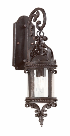 BFCD9121OBZ Troy Lighting Pamplona 1 Light Wall Lantern Fluo in Old Bronze Finish
