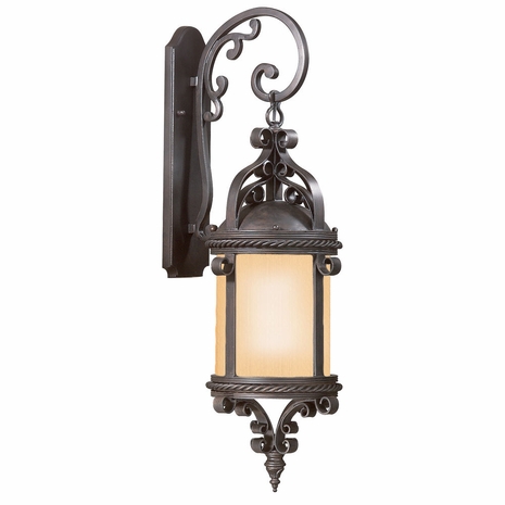 BFCD9122OBZ-D Troy Lighting Pamplona 1 Light Wall Lantern Fl D in Old Bronze Finish