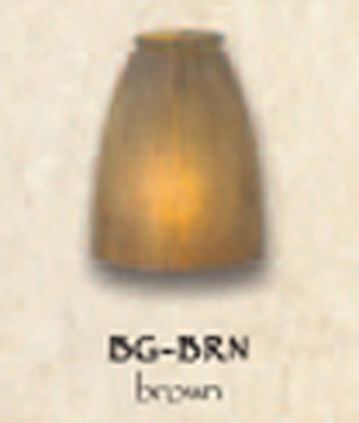 BG-BRN Brown Art Glass Shade