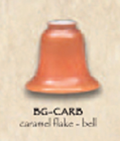 BG-CARB Caramel Flake Art Glass Shade - Bell Shaped
