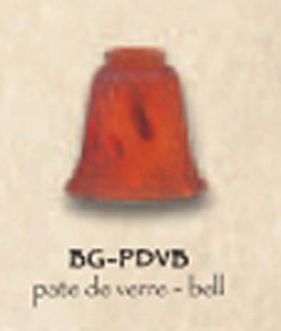 BG-PDVB Pate De Verre Art Glass Shade-Bell Shaped