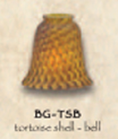BG-TSB Tortoiseshell Art Glass Shade-Bell Shaped