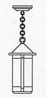 BH-7L Arroyo Craftsman 7" Berkeley Long Body Pendant Light