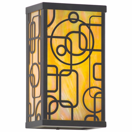 BIH6082ARB Troy Lighting Conundrum 1 Light Wall Lantern in Architectural Bronze Finish