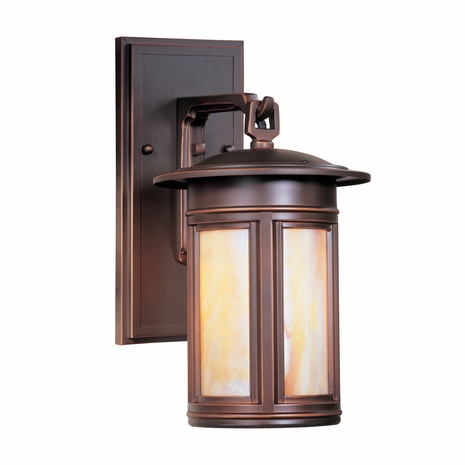 BIH6914OB Troy Exterior Highland Park Oil Rubbed Bronze Medium 1 Light Wall Lantern