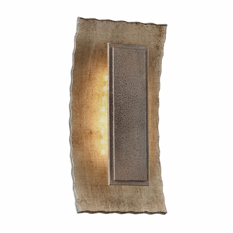 BL3731 Troy Solid Aluminum Exterior Ginza 4.5W Led Wall Sconce Led Small with Warm Silver And Forged Bronze Finish