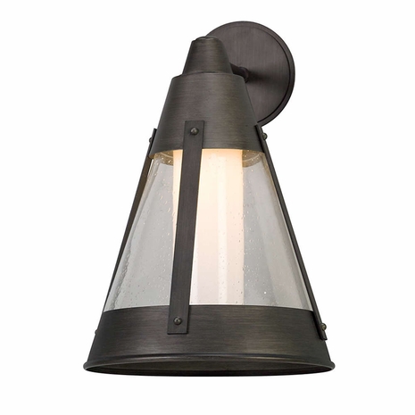 BL5063 Troy Graphite North Bay 1Lt Wall Lantern Led Large
