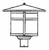 BP-17 Arroyo Craftsman 17" Berkeley Outdoor Post Mount Light