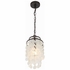 BRI-3000-DB Crystorama Brielle 1 Light Dark Bronze Mini Pendant