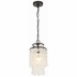 BRI-3000-DB Crystorama Brielle 1 Light Dark Bronze Mini Pendant