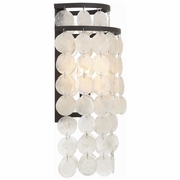 BRI-3002-DB Crystorama Brielle 2 Light Dark Bronze Sconce