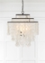 BRI-3008-DB Crystorama Brielle 4 Light Dark Bronze Chandelier