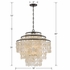 BRI-3008-DB Crystorama Brielle 4 Light Dark Bronze Chandelier