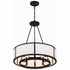 BRY-8006-BF Crystorama Bryant 6 Light Black Forged Chandelier