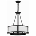 BRY-8006-BF Crystorama Bryant 6 Light Black Forged Chandelier