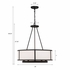 BRY-8006-BF Crystorama Bryant 6 Light Black Forged Chandelier