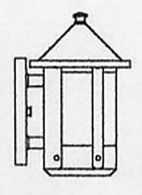 BS-6R Arroyo Craftsman 6" Berkeley Outdoor Wall Sconce with Roof