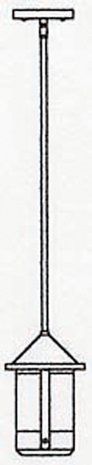 BSH-6 Arroyo Craftsman 6" Berkeley Stem Hung Pendant