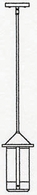 BSH-6L Arroyo Craftsman 6" Berkeley Long Body Outdoor Stem Hung Pendant Light
