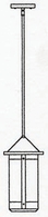 BSH-7L Arroyo Craftsman 7" Berkeley Long Body Outdoor Stem Hung Pendant Light
