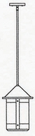 BSH-8 Arroyo Craftsman 8" Berkeley Outdoor Stem Hung Pendant Light