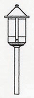 BSP-6 Arroyo Craftsman 6" Berkeley Outdoor Stem Mount Light