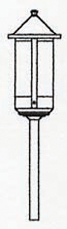 BSP-6L Arroyo Craftsman Six-inch Berkeley Long-Body Post Mount