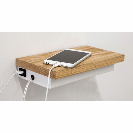 BUNK2-WT House of Troy Bunk LED Light With Usb Port And Dimmer Switch In White