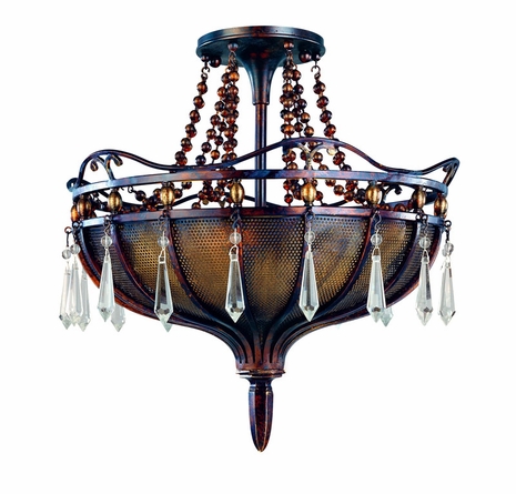 C1094HL Troy Lighting Casbah Interior 3light Semi-flush