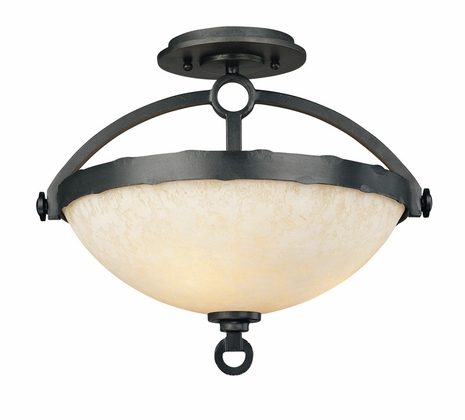 C1120 Troy Lighting Telluride Three Light Semi-Flush