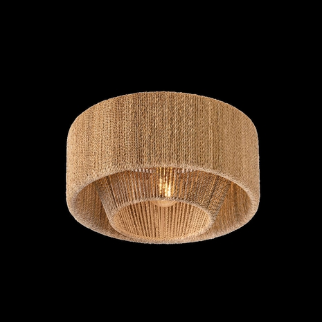 C1216-VGL Troy Lighting Coe 1Lt Flush Mount with Vintage Gold Leaf Finish