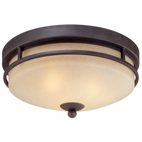 C1230NR Troy Ranier Medium Natural Rust 3 Light Flush