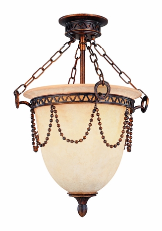 C1290FL Troy Lighting Maison Interior 3light Semi-flush