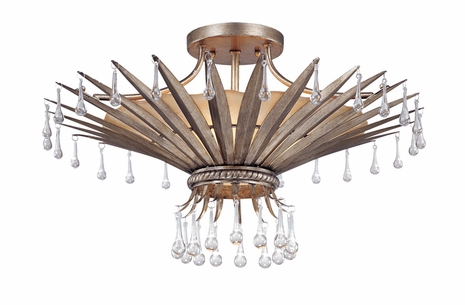 C1332 Troy Lighting St. Barts Four Light Semi-Flush