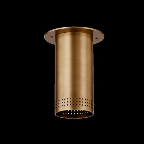 C1505-PBR Troy Lighting Berg 1Lt Flush Mount with Patina Brass Finish