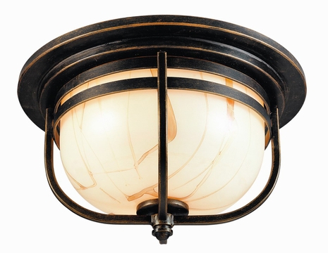 C1630 Troy Lighting Oyster Bay Two Light Flush Mount