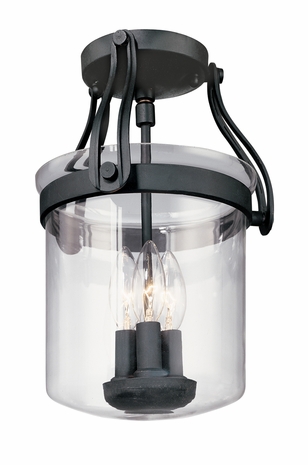 C1700 Troy Lighting Westwood Three Light Semi-Flush