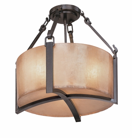 C1740 Troy Lighting Austin Three Light Semi-Flush