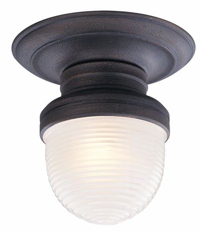 C2270IB Troy Lighting Beaumont 1 Light Ceiling Semi Flus in Industrial Bronze Finish