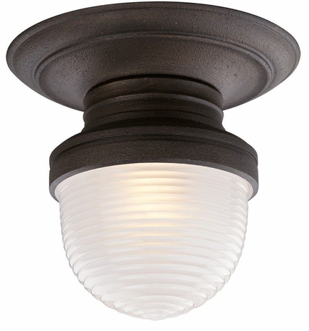 C2271IB Troy Lighting Beaumont 1 Light Ceiling Semi Flus in Industrial Bronze Finish