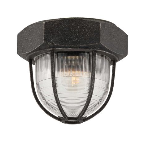 C3891-APW Troy Lighting Acme 1Lt Flush Mount with Aged Pewter Finish