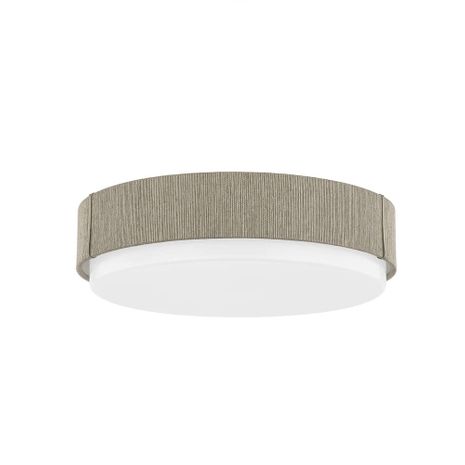 C4514-PBR Troy Lighting Zane 1Lt Flush Mount with Patina Brass Finish