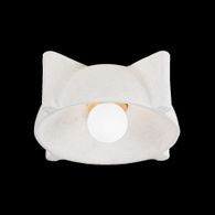 C4713-PBR/CFW Troy Lighting Modesto 1Lt Flush Mount with Vintage Gold Leaf Finish