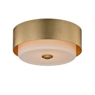 C5661-GL Troy Lighting Allure 2Lt Flush Mount with Gold Leaf Finish